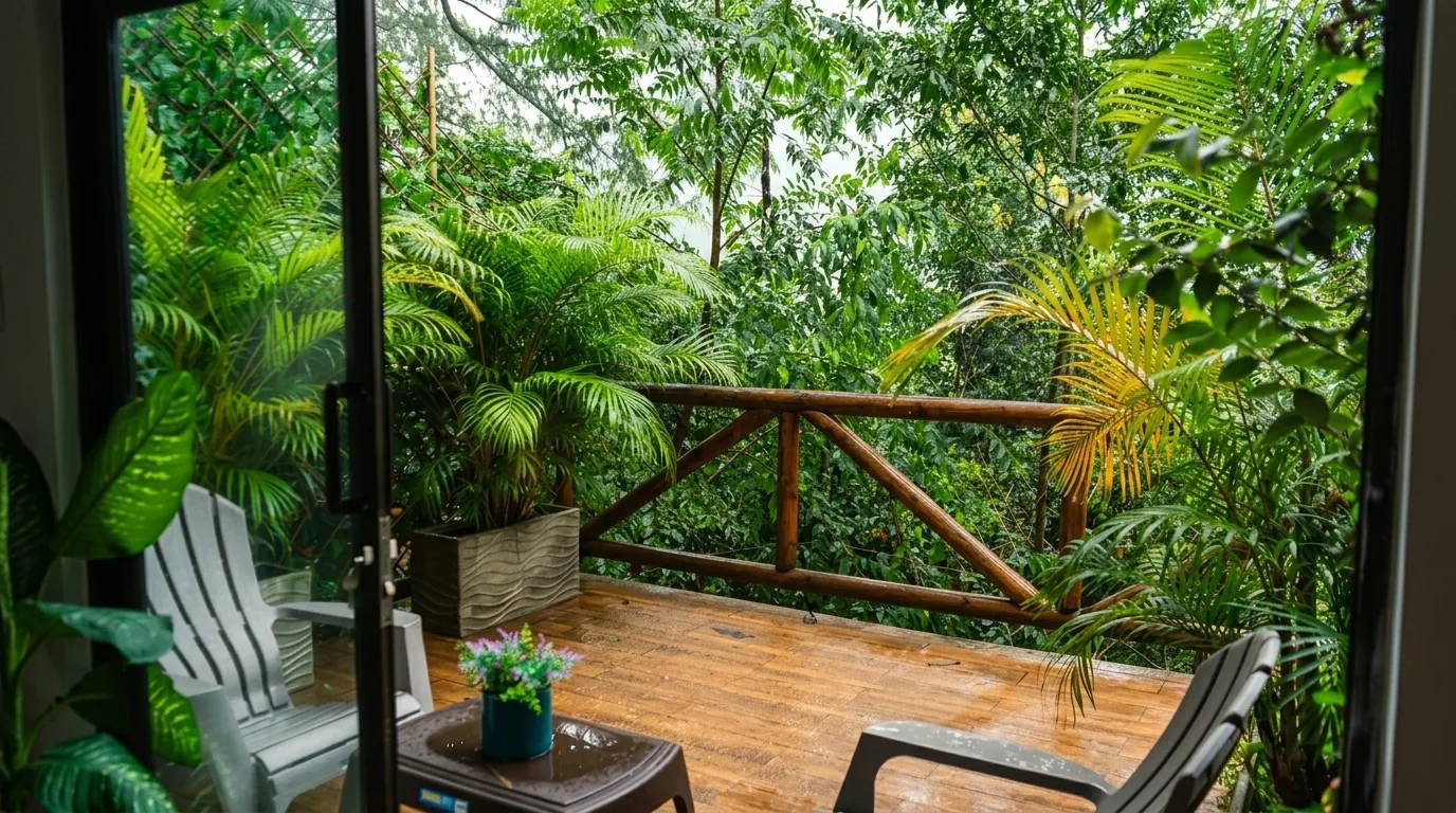Balcón privado en la selva