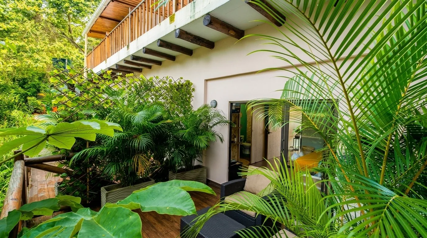 Suite Luxury — Entrada por jardín tropical