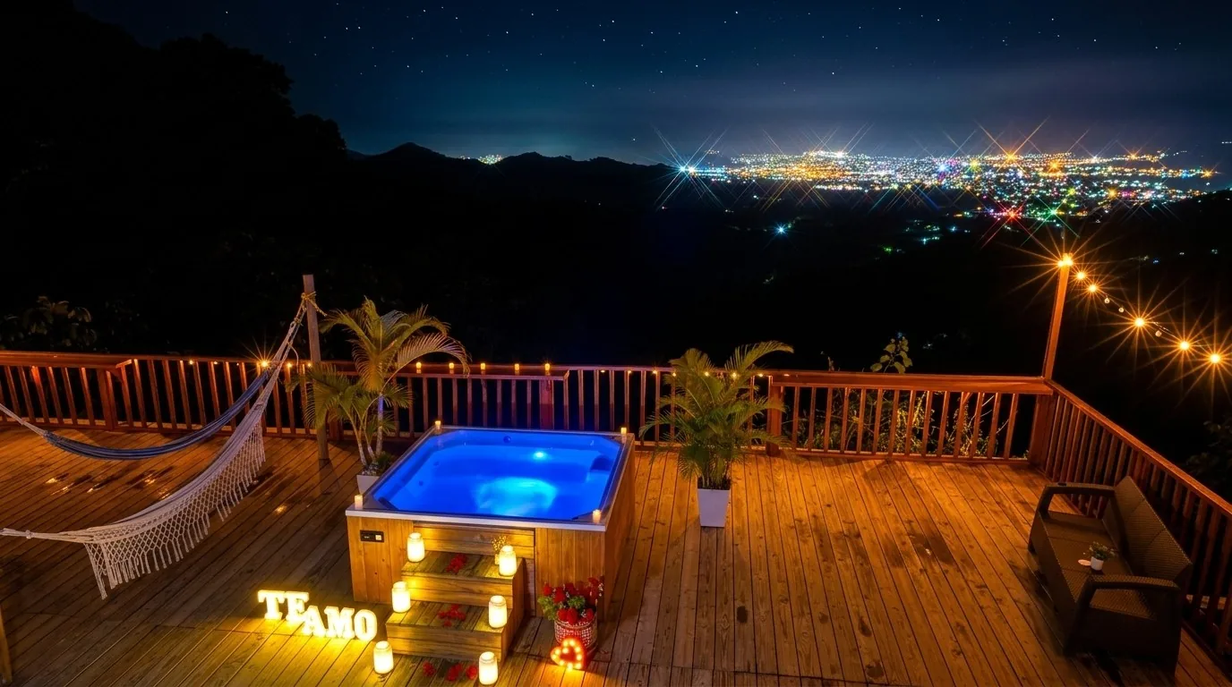 Vista nocturna a Santa Marta
